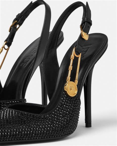 versace safety pin buy|versace safety pin slingback pumps.